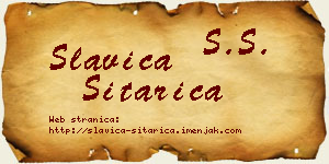 Slavica Sitarica vizit kartica